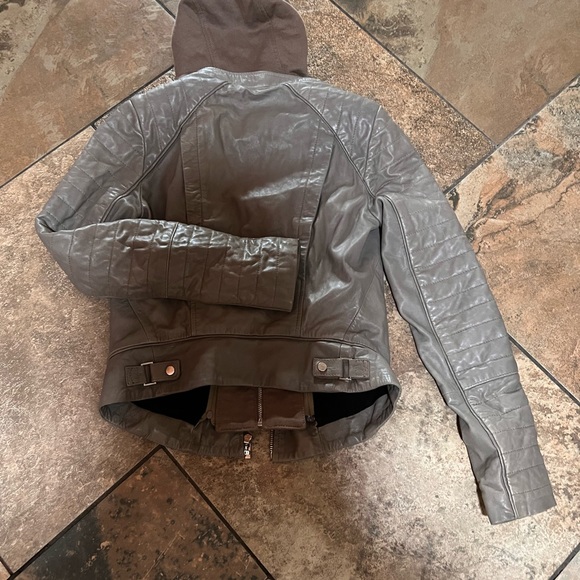 La marqué leather moto jacket. - Picture 3 of 3